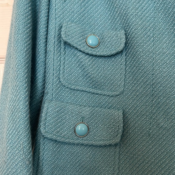 Turquoise Talbots Coat - Picture 3 of 7